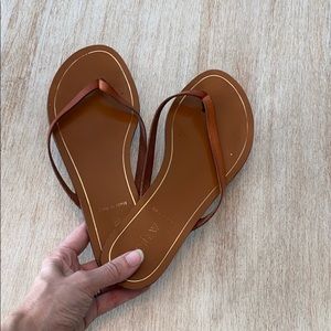 J. Crew flip flops